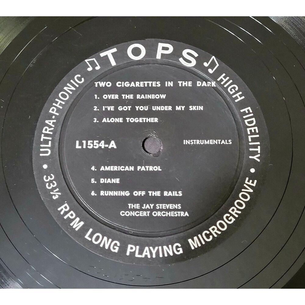 Jay Stevens Concert Orchestra LP - Two Cigarettes In The Dark - Tops F/VG- Easy - Picture 3 of 4